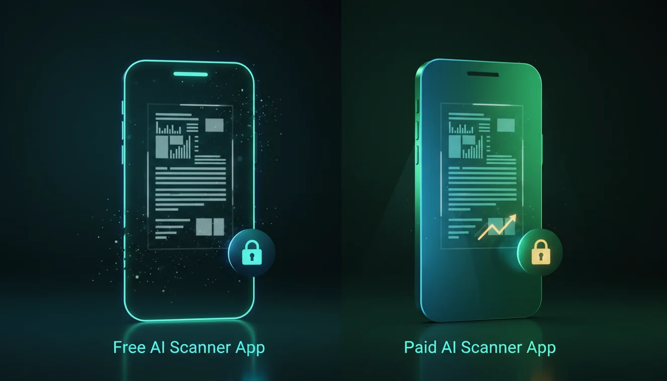Free vs Paid AI Scanner Apps: What's the Difference?