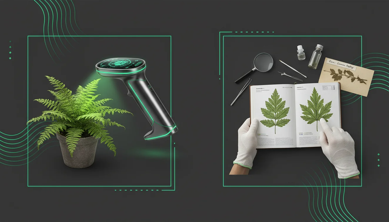 AI Plant Scanner vs Manual Identification